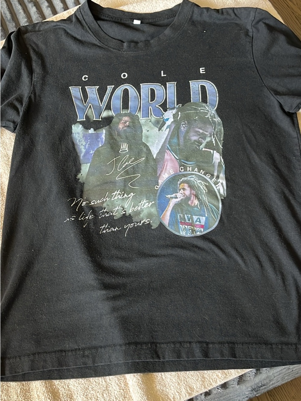 Graphic Short Sleeve J Cole Tee - Black